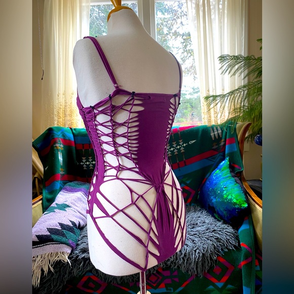 Spider Booty Braided Bodysuit sz8 - Picture 5 of 6